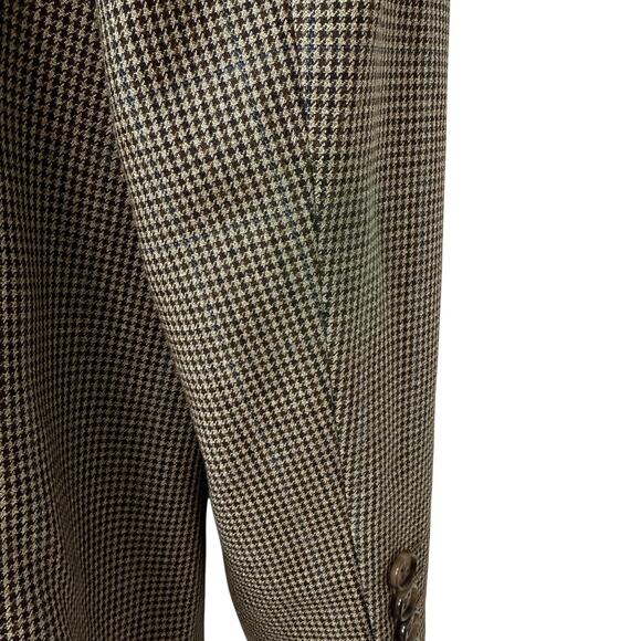 Vintage Ralph by Ralph Lauren Blazer Micro Check Tan Brown Jacket Men's Size 43R - Picture 9 of 12